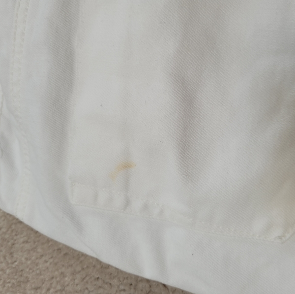 Aerie White Denim Distressed Shorts - Picture 5 of 6